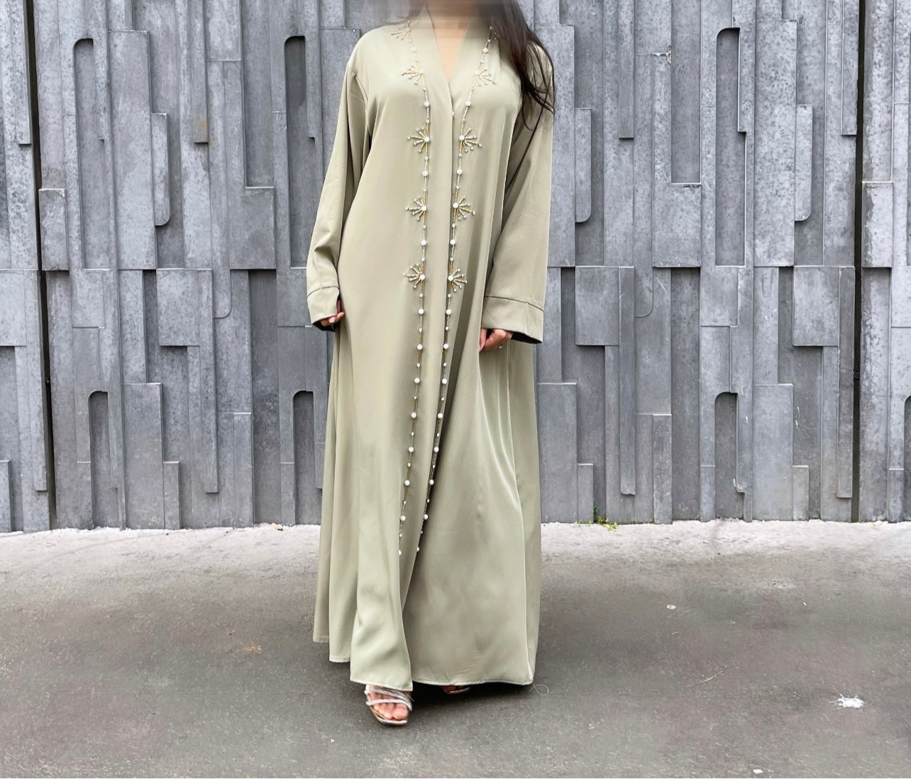 Abaya à strass