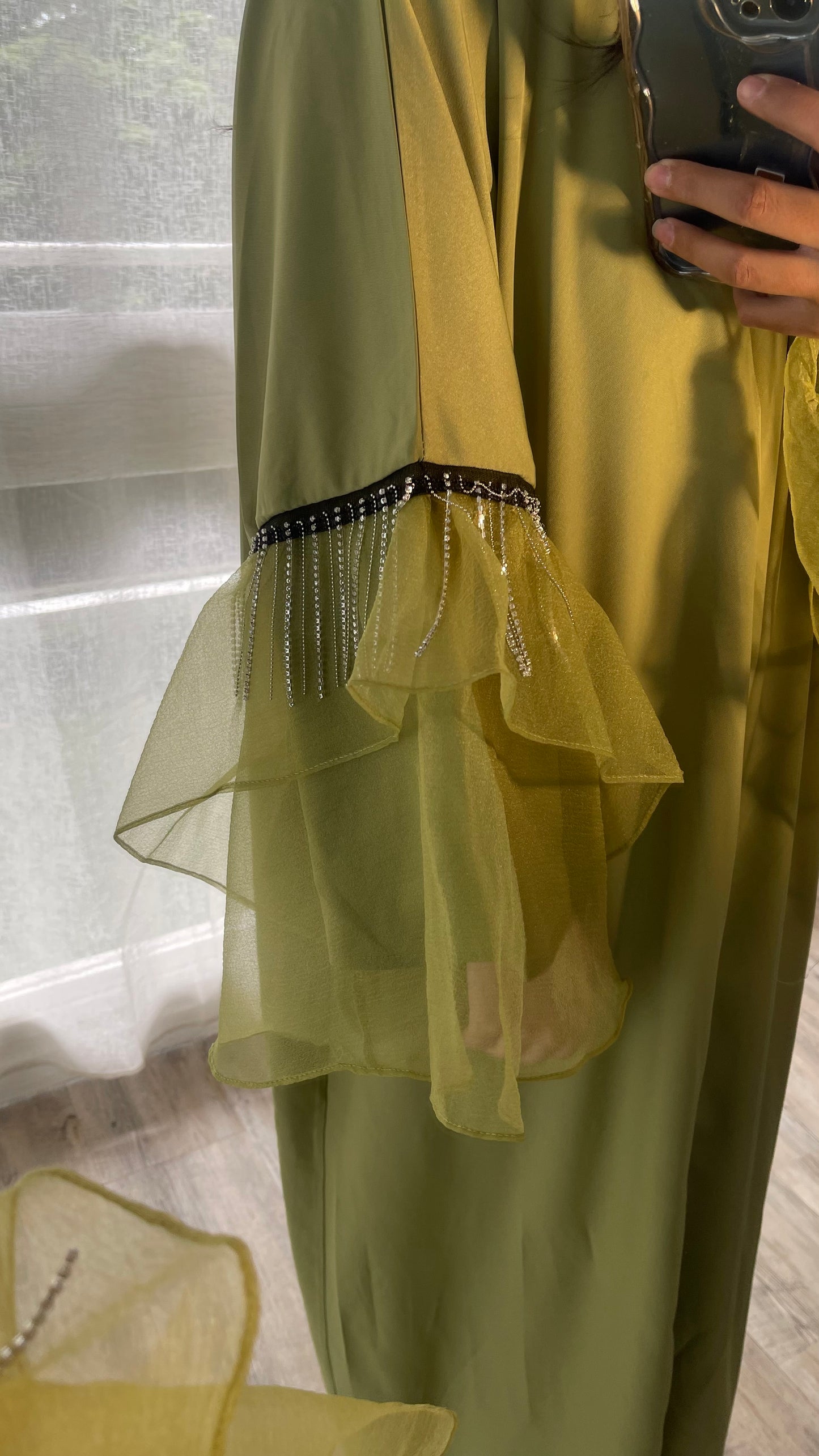 Abaya kimono Alma ( Vert)