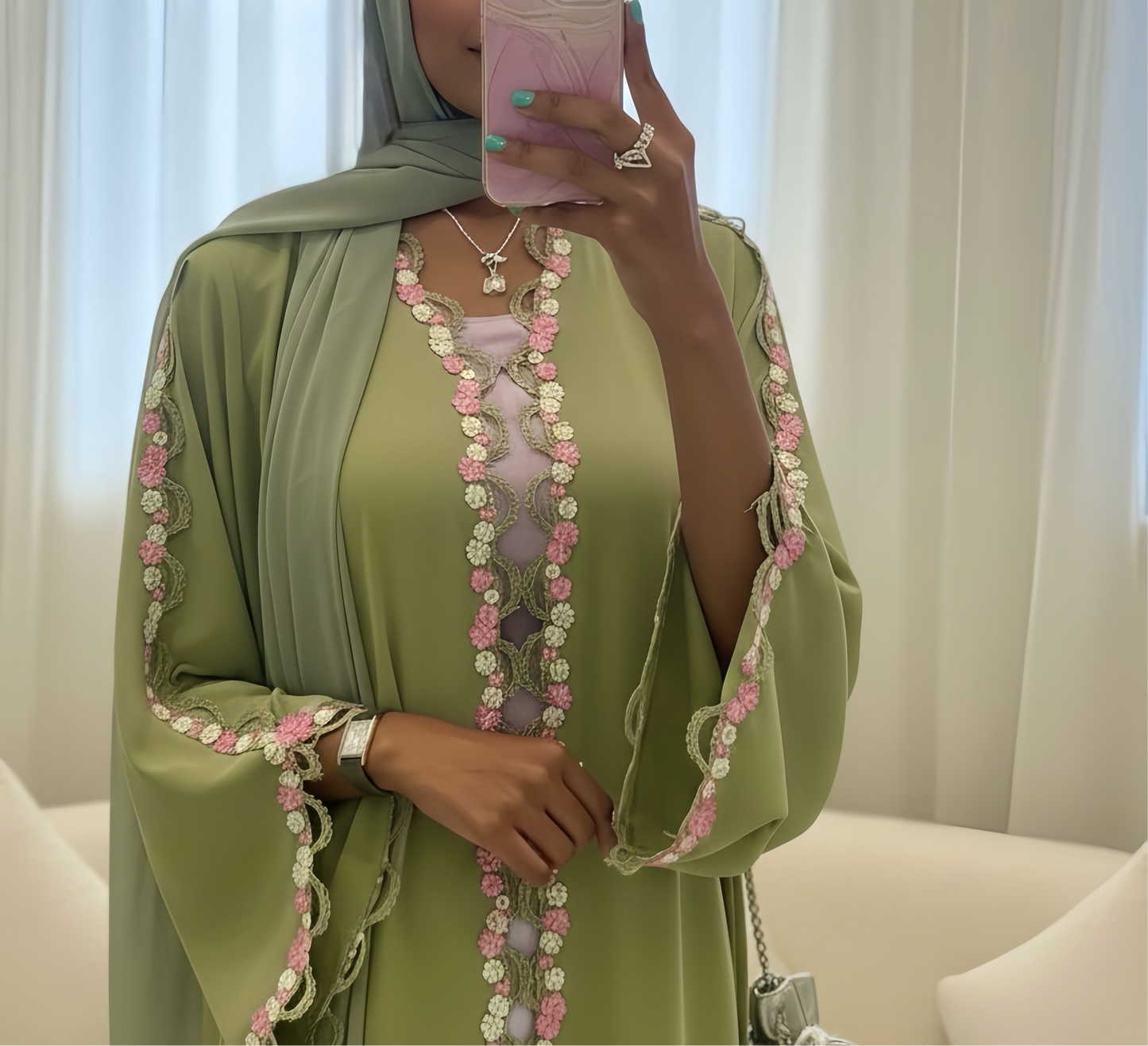 Kimono brodé Layana