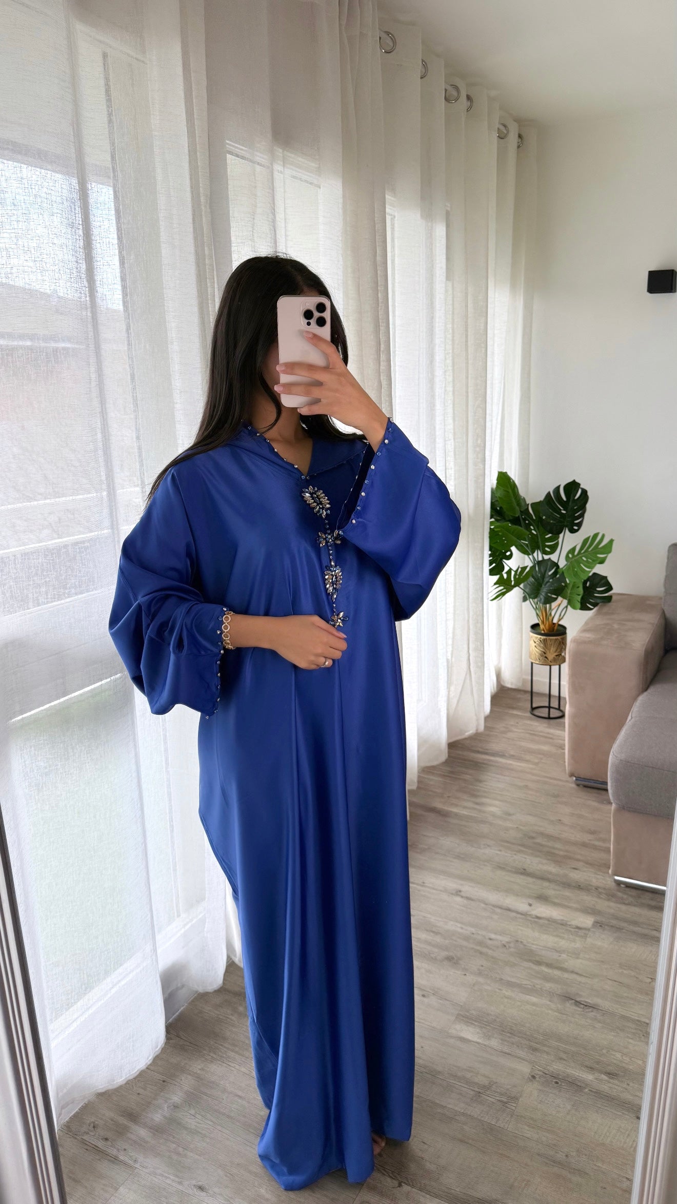 Abaya Aya [Bleu ]