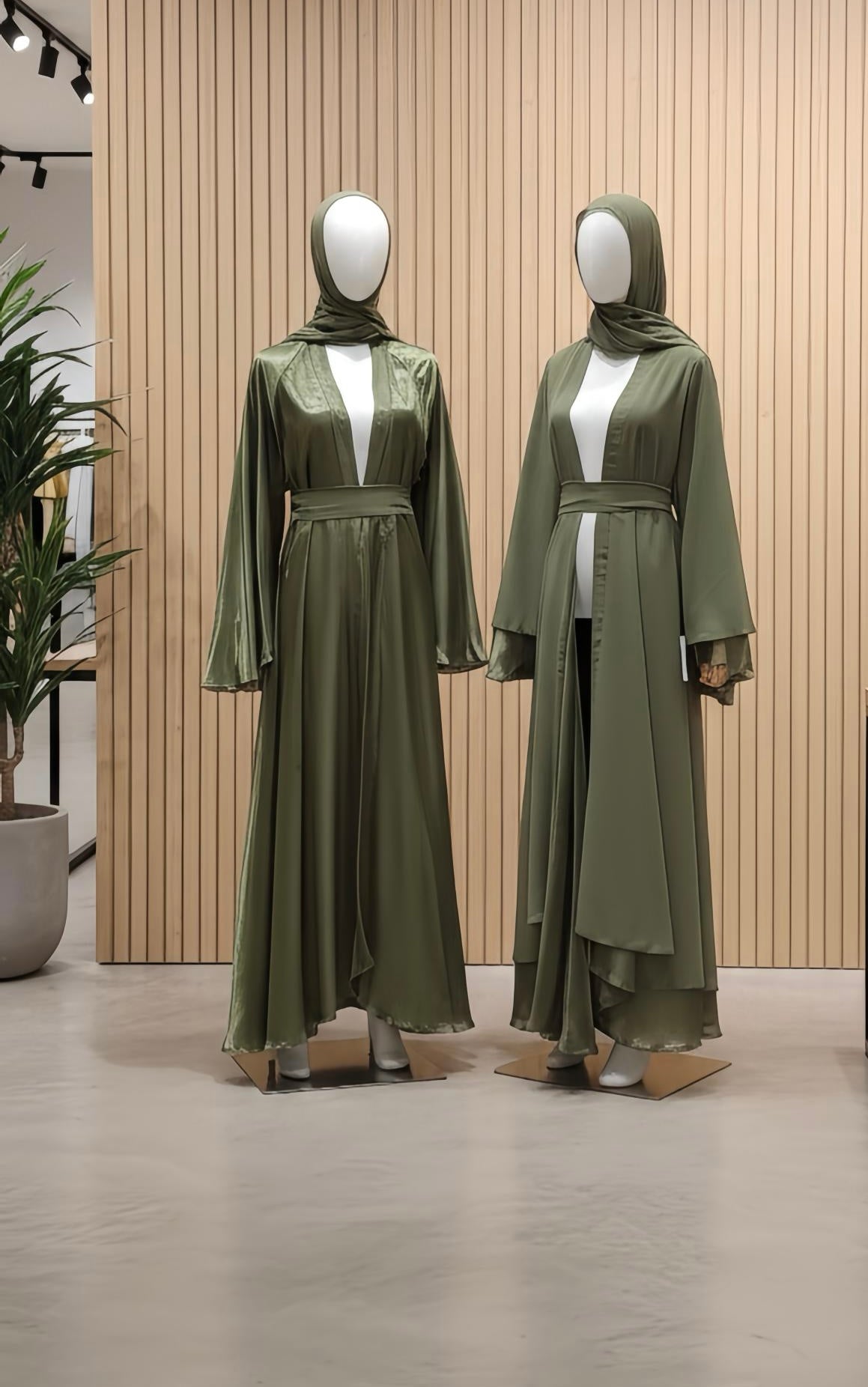 Kimono réversible organza et mousseline [vert ]