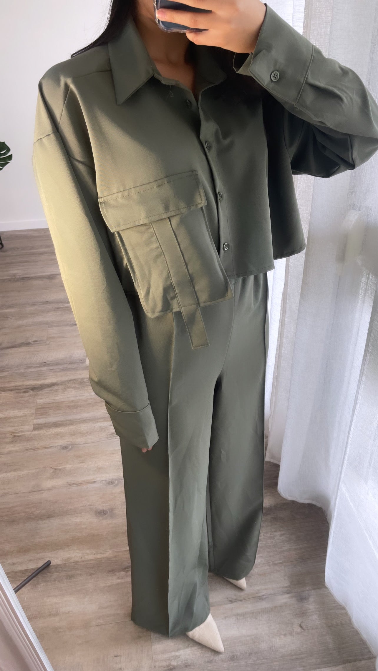 Ensemble chemise à poche