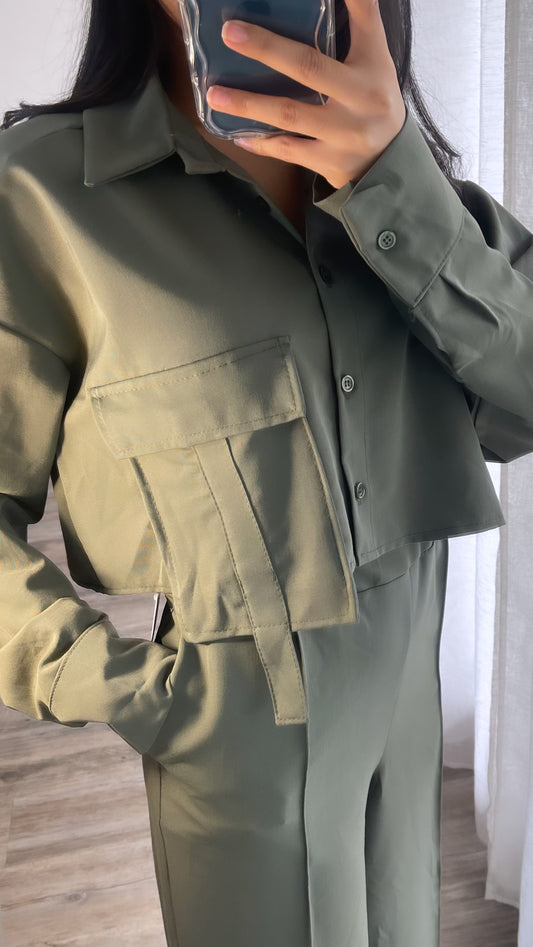 Ensemble chemise à poche