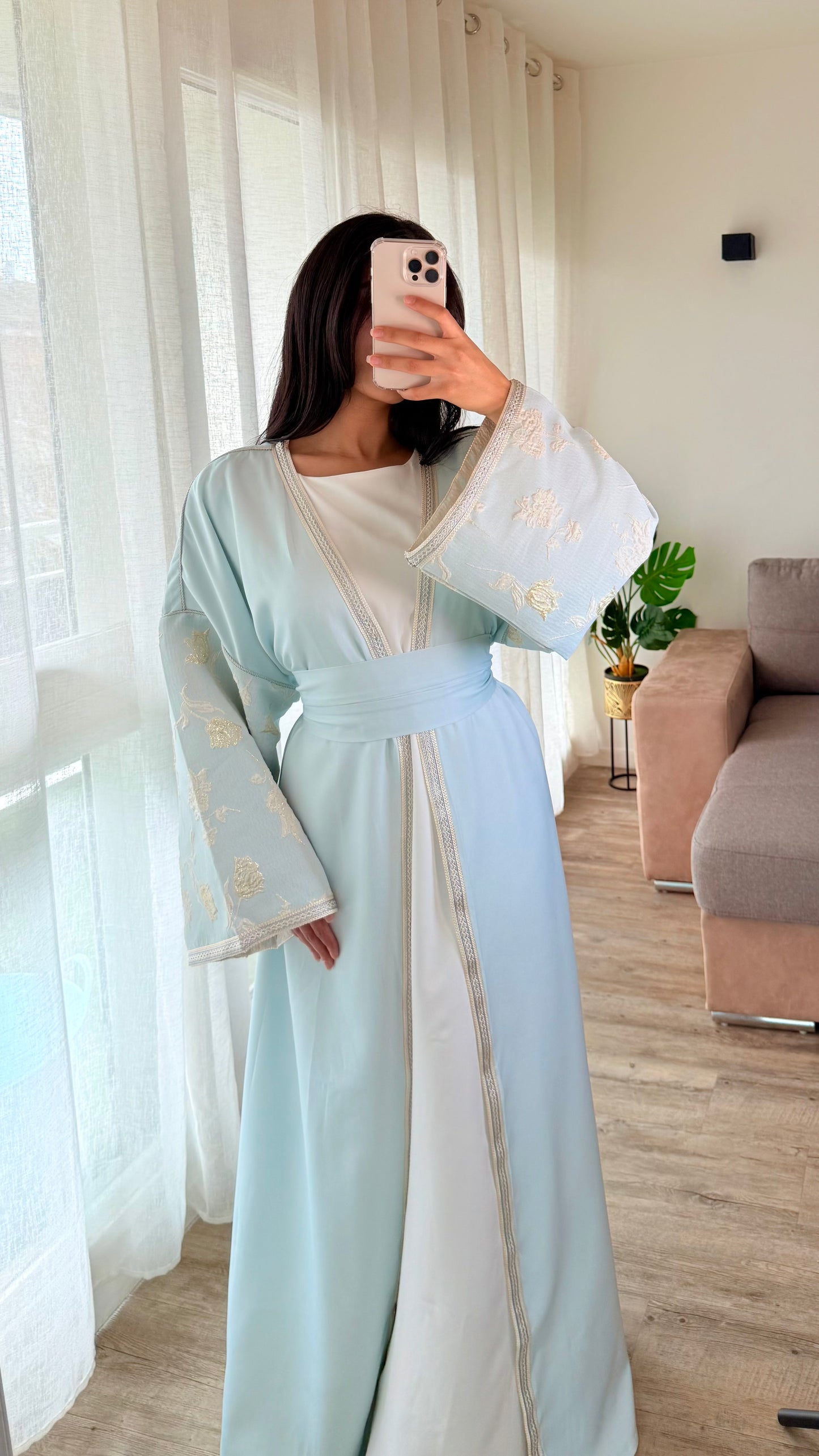 Abaya Lenyaa [ bleu ]