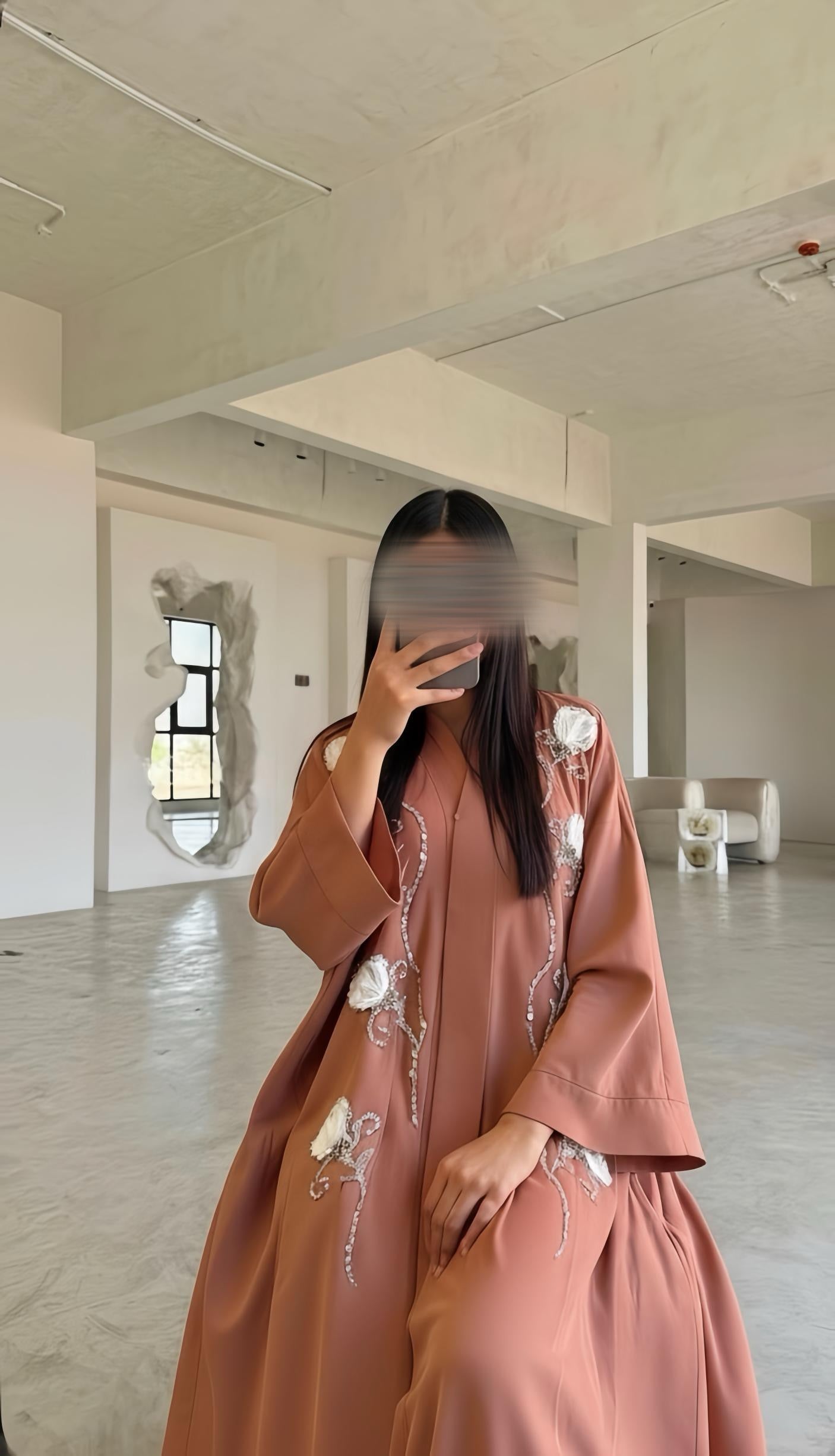 Abaya Jasminah [ Terracotta ]