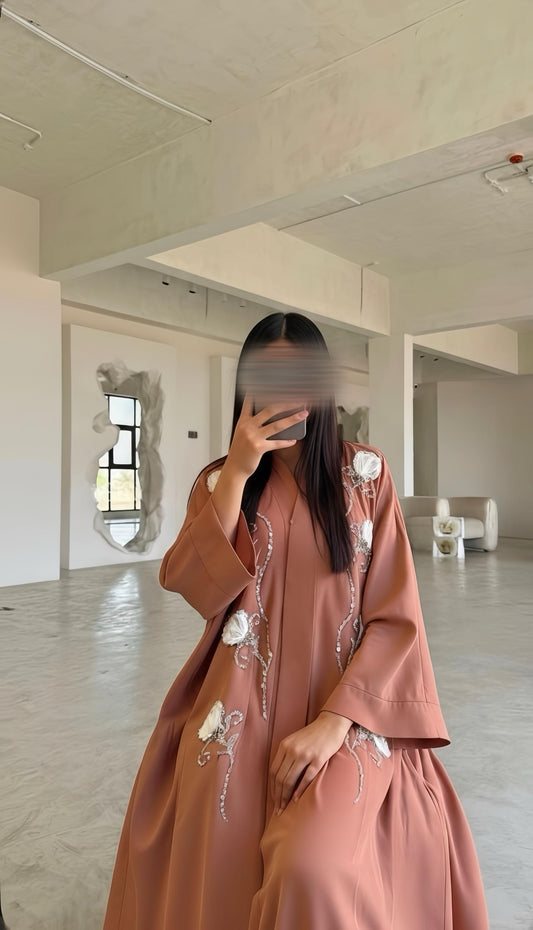 Abaya Jasminah [ Terracotta ]